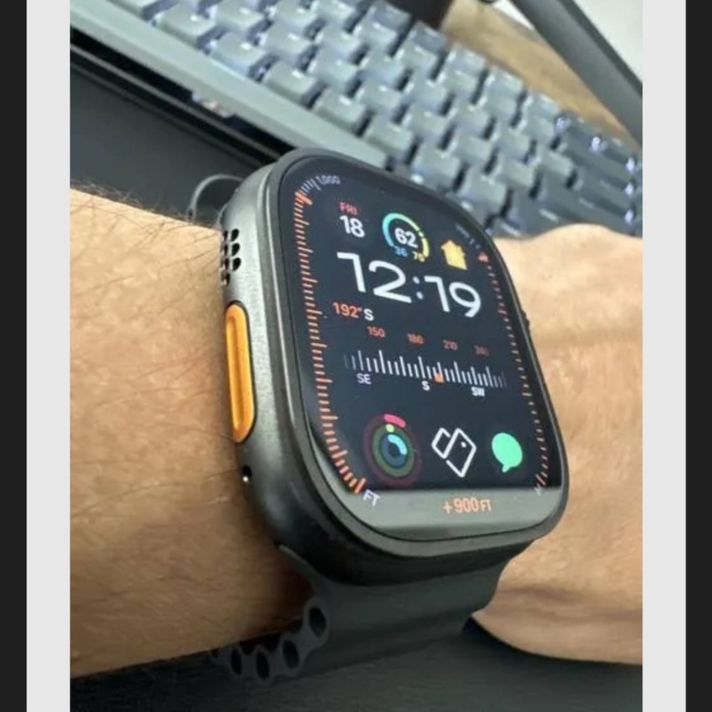 Authentic Apple Watch with Midnight Blue Band